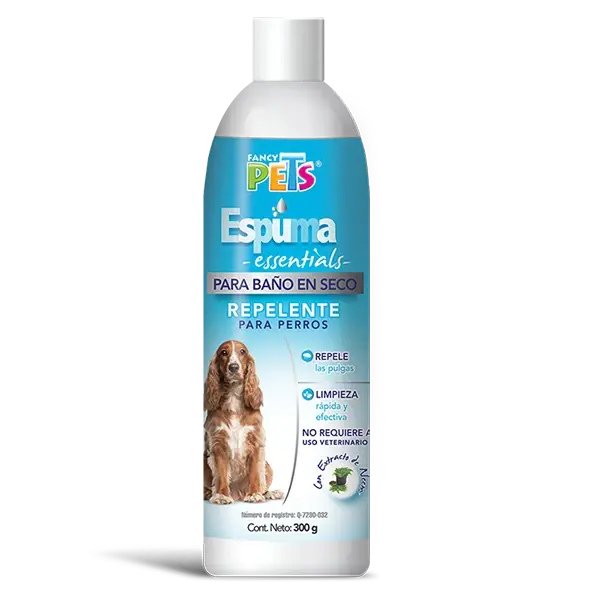 Espuma Repelente para Baño en Seco Essentials para perro 300 gr | Fancy Pets