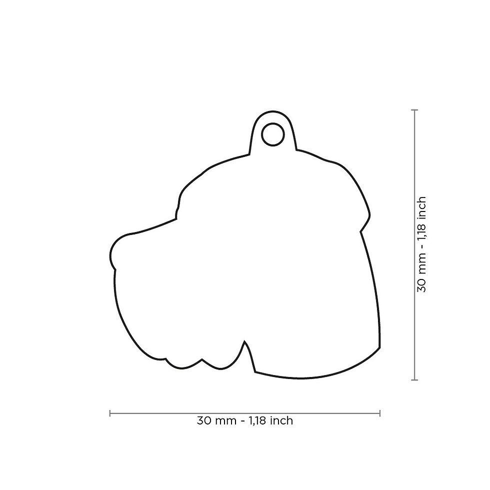 Placa de identificación Gran Danés | My Family