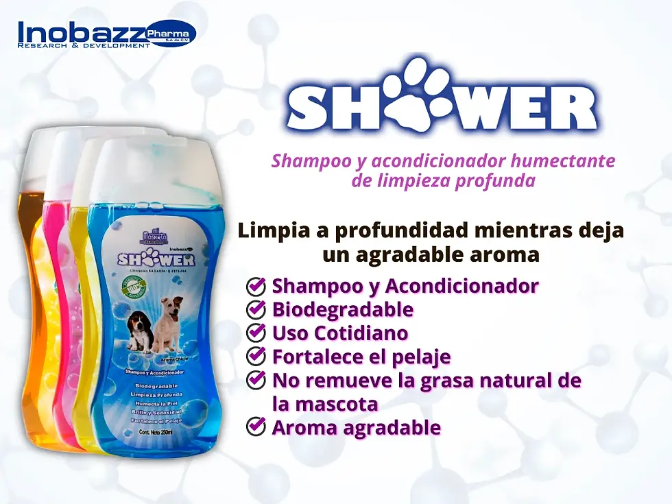 Miniatura: Shower Shampoo para Mascotas 250 ml | Inobazz Pharma