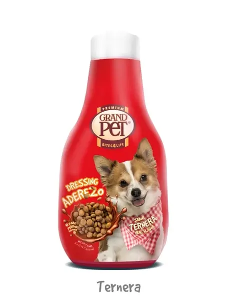 GrandPet® Aderezo Para Croquetas de Perro Sabor Ternera 250 ml | GrandPet