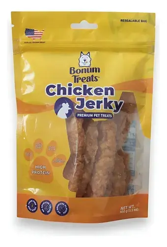 Bonum Treats Chicken Jerky Pechuga de Pollo para perro | Bonum Treats