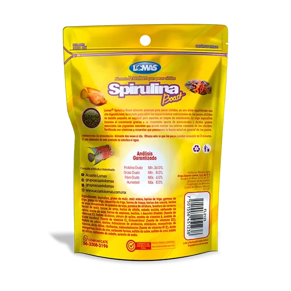 Alimento Spirulina Boost para Cíclidos 70 G | Lomas