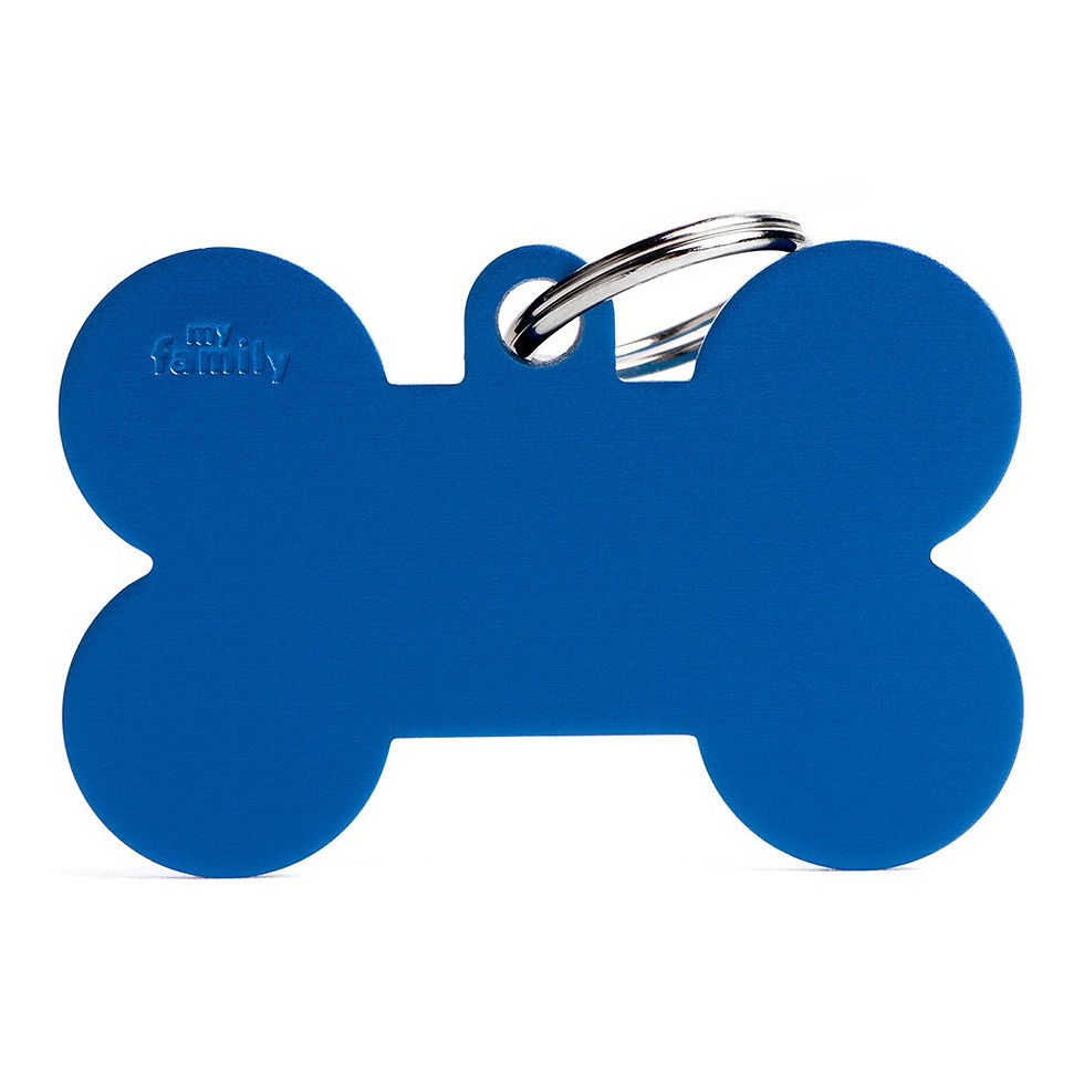 Placa Back to Basic Hueso XL Mate Azul | My Family
