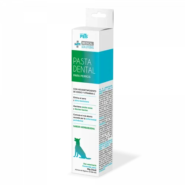 Pasta Dental para Perros Sabor Hierbabuena 90g | Medical solutions