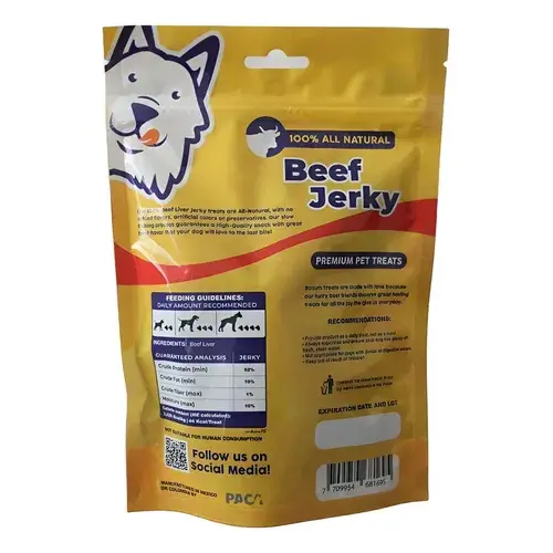Bonum Treats Beef Jerky Hígado de Res para perro 100g | Bonum Treats