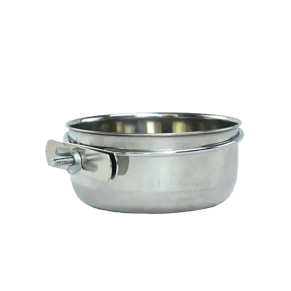Taza de Acero Inoxidable con Abrazadera para Jaula | RedKite