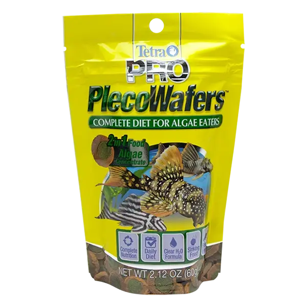 Obleas Vegetales de Hundimiento Rápido TetraPro PlecoWafers 2.1 oz (60 g) | Tetra