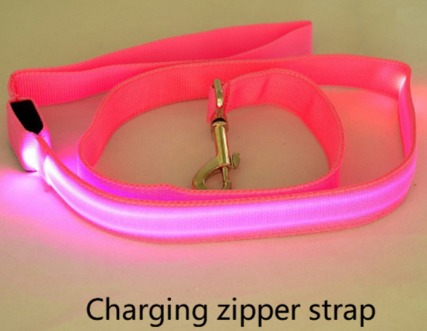 Thumbnail: LED Dog Leash with Fluorescent Dog Collar
