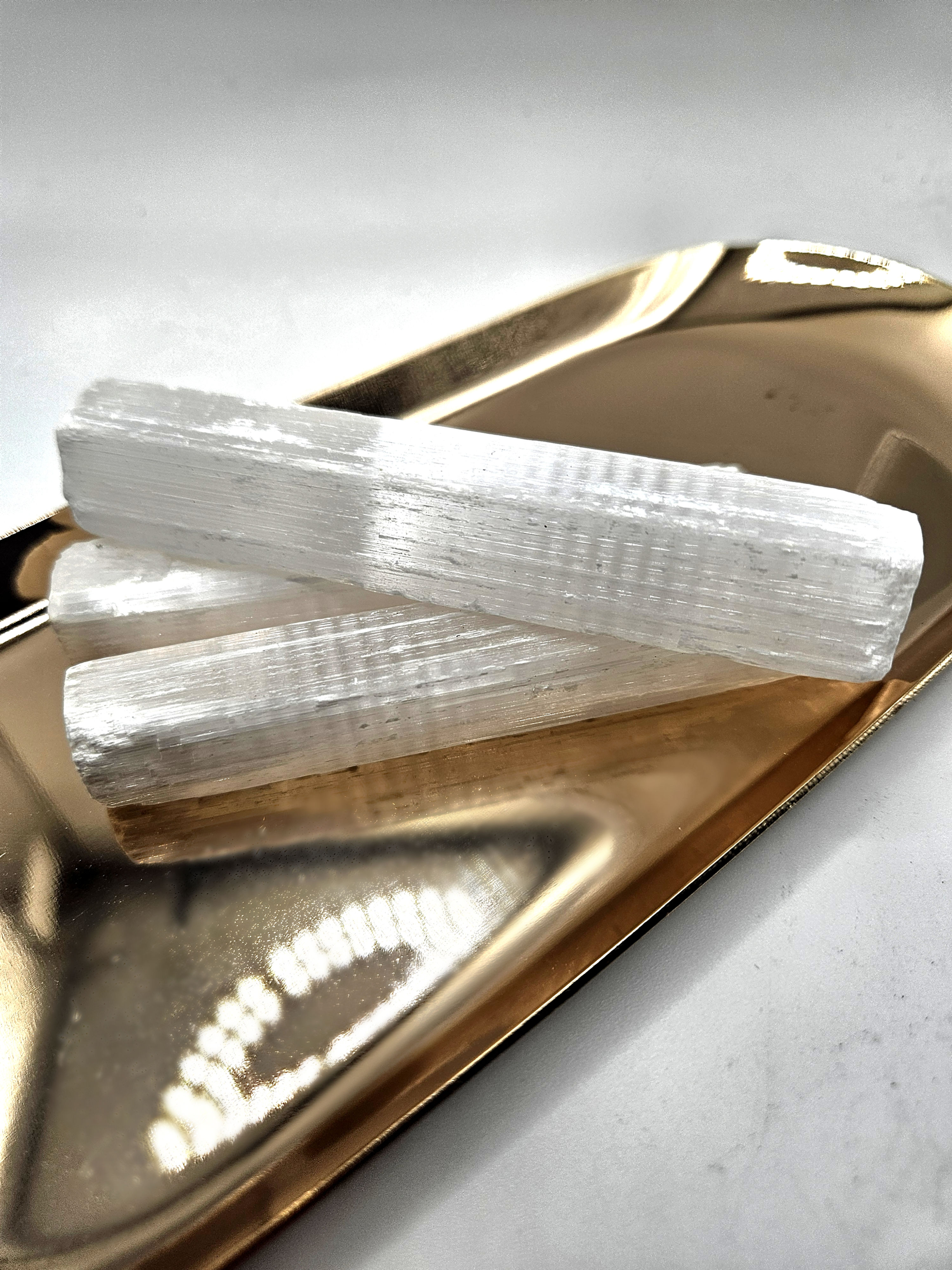 Raw Selenite Crystal wand