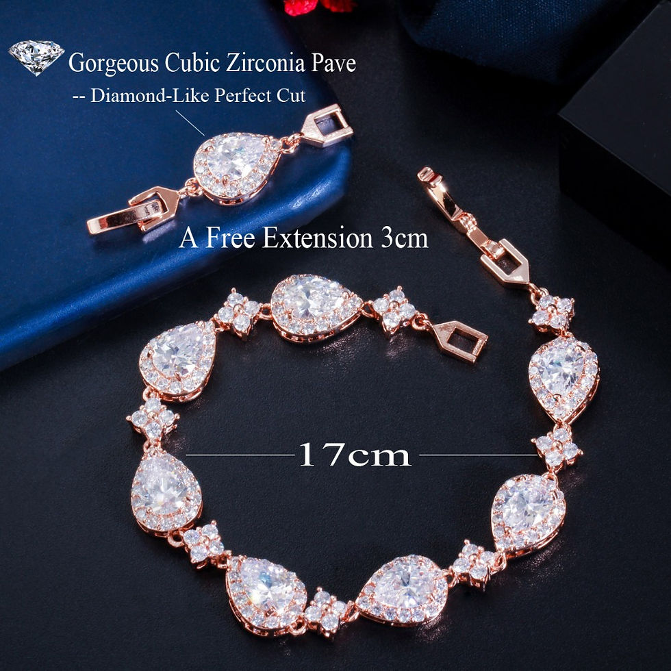 Thumbnail: Crystal Teardrop Bracelet