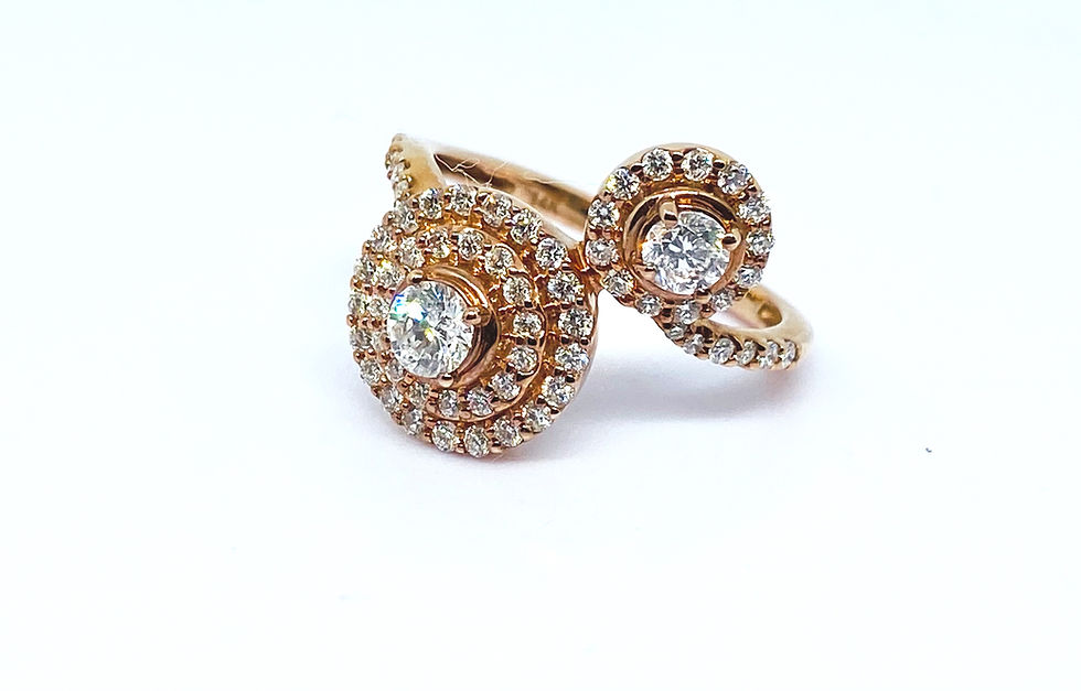 Thumbnail: Rose Gold Diamond Ring