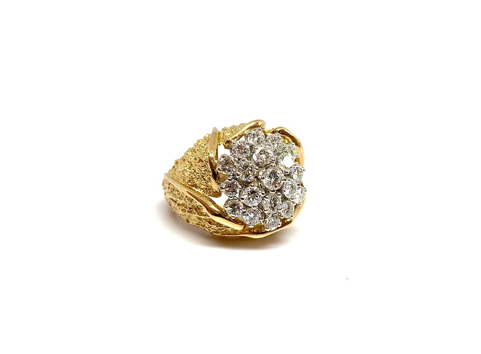 Thumbnail: Diamond Gold Ring