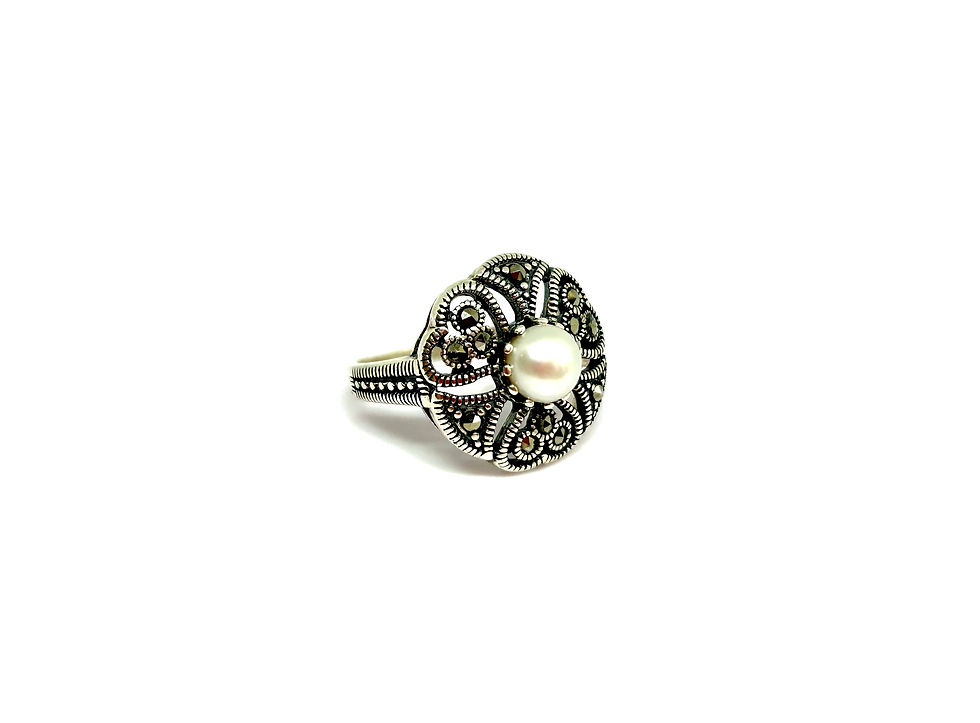 Thumbnail: Pearl Marcasite Set