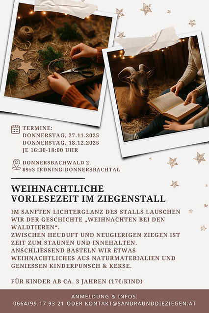 Ziegenwanderung in der Steiermark als Familienausflug