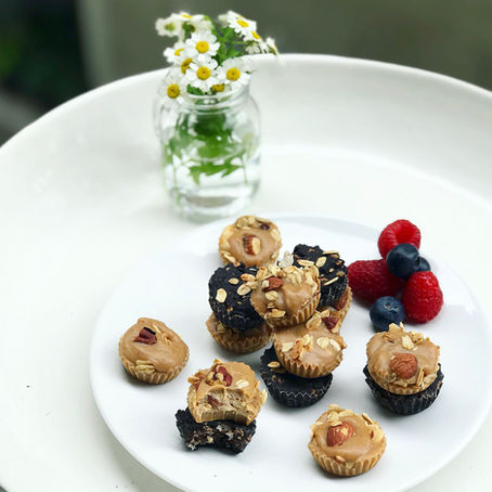DARK & PEANUT WHITE CHOCOLATE GRANOLA CUPS