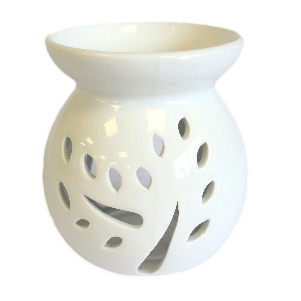 white Ceramic Wax/Oil Burner