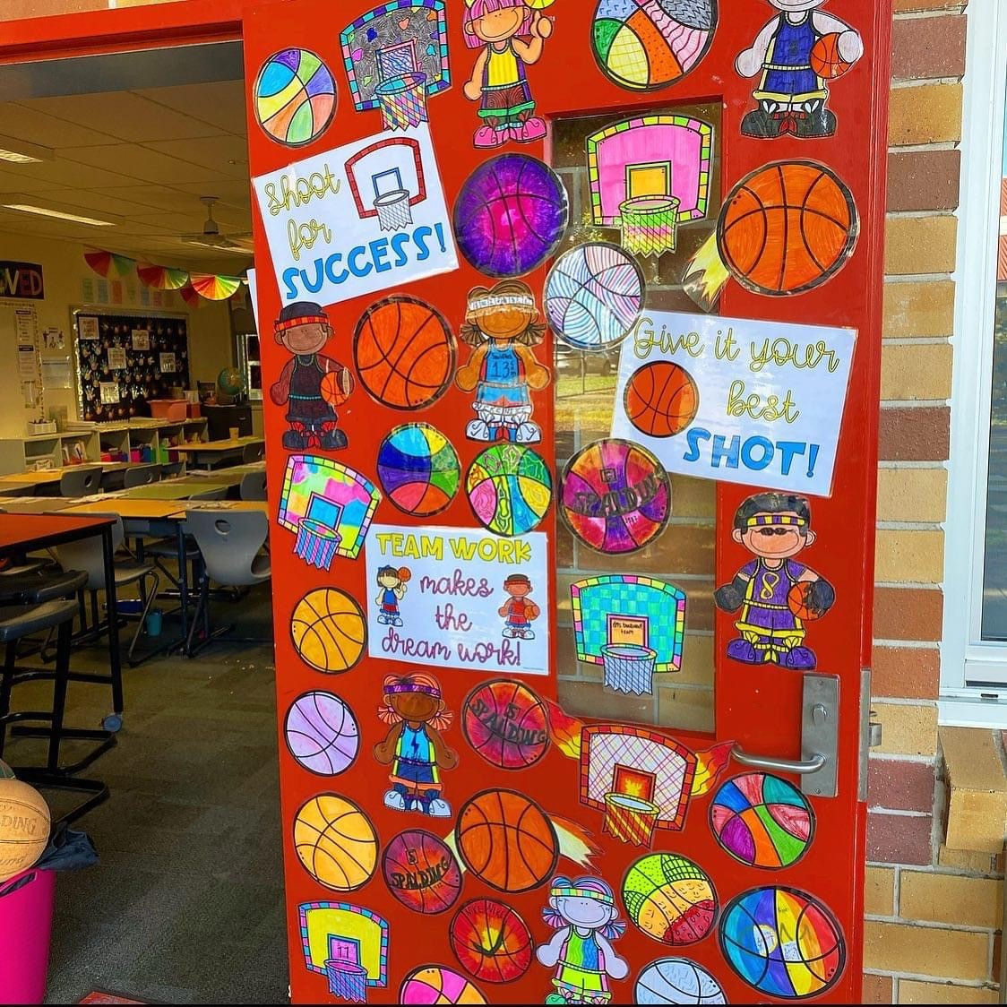 Basketball Door Sign