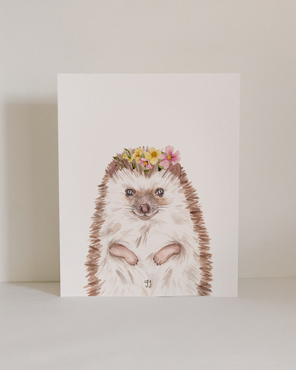 Henry the Hedgehog Print