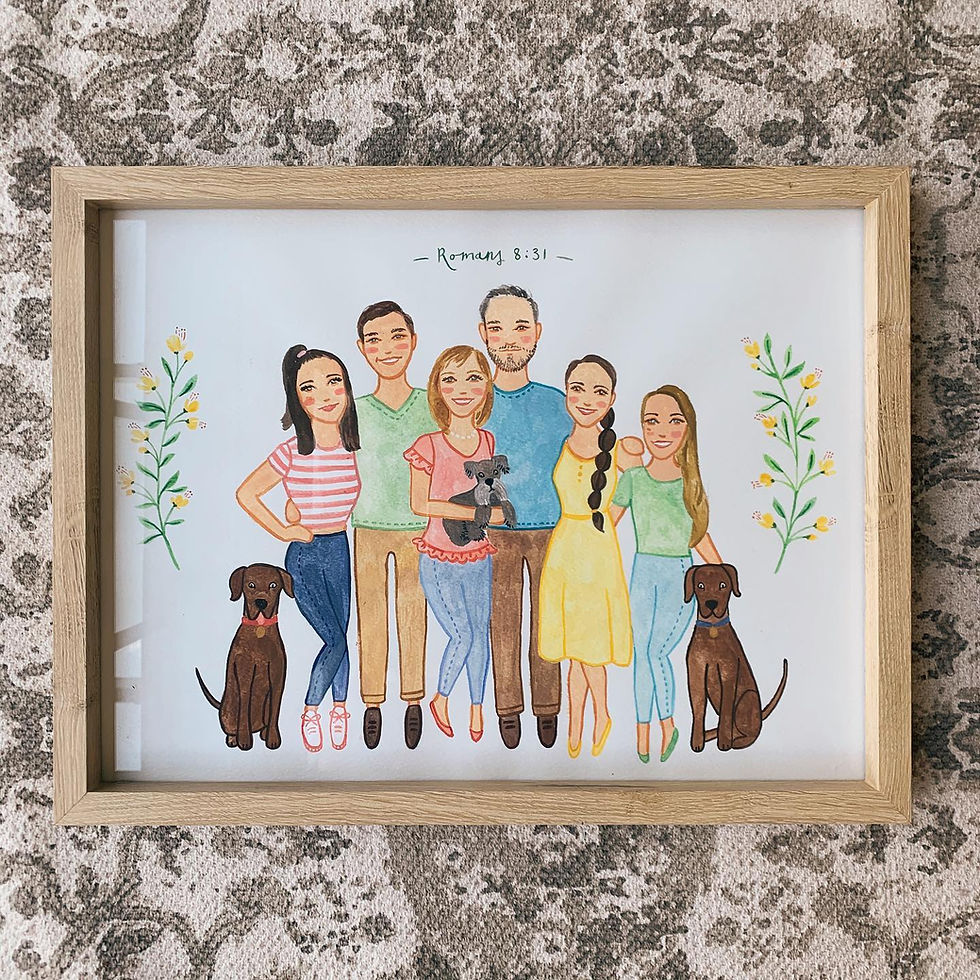 Thumbnail: Custom Family / Couple Portrait