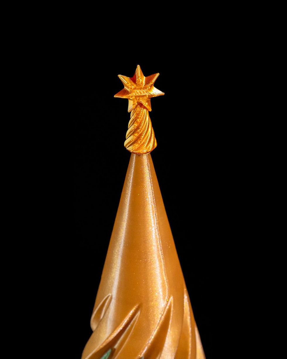 Miniatura: Moderne Tannenbaum Deko Skulptur | Abstraktes Weihnachtsgeschenk | Minimalistisc