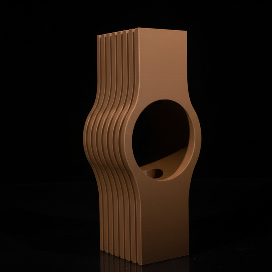 Miniatura: Blumenvase Dekovase, Vase, 3D Druck, Bodenvase, Pampasgras, Trockenblumen, Dekor