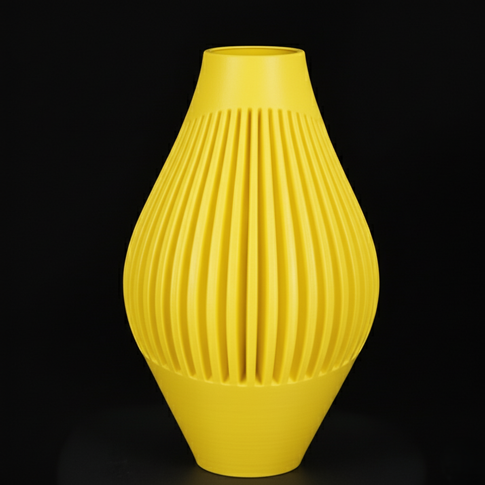 Thumbnail: Blumenvase Dekovase, Vase, 3D Druck, Bodenvase, Pampasgras, Trockenblumen, Dekor