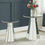 Thumbnail: All Lotus 97958 Round Glam Mirrored Accent Table with Crystals