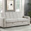 Thumbnail: Homelegance 9622LG-3CL* Light Gray Convertible Sofa with Pull-out Bed