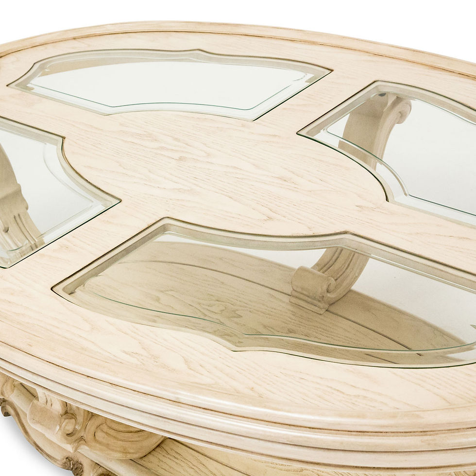 Thumbnail: PLATINE DE ROYALE CHAMPAGNE COFFEE TABLE AMINI