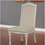 Thumbnail: Rustic Antique White Fabric Side Chair ARCADIA CM3150WH
