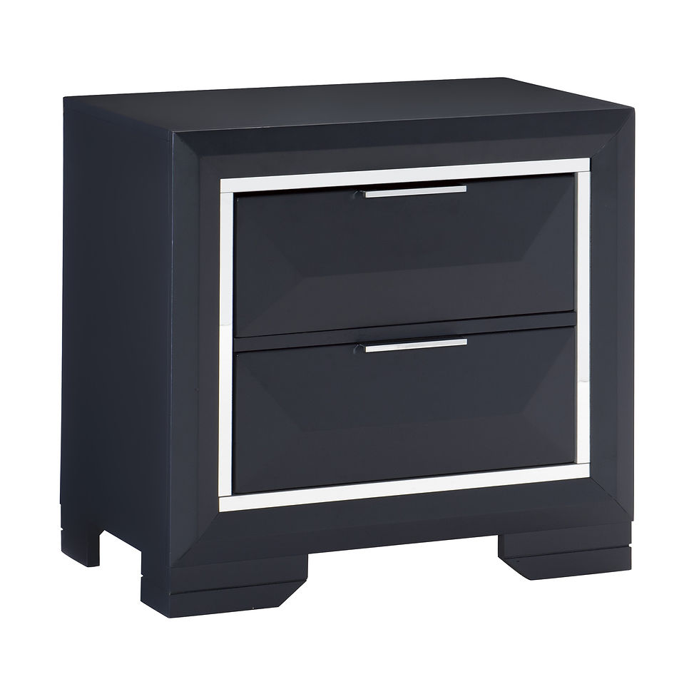 Rosemont 1553-4 Midnight Blue Finish Nightstand by Homelegance