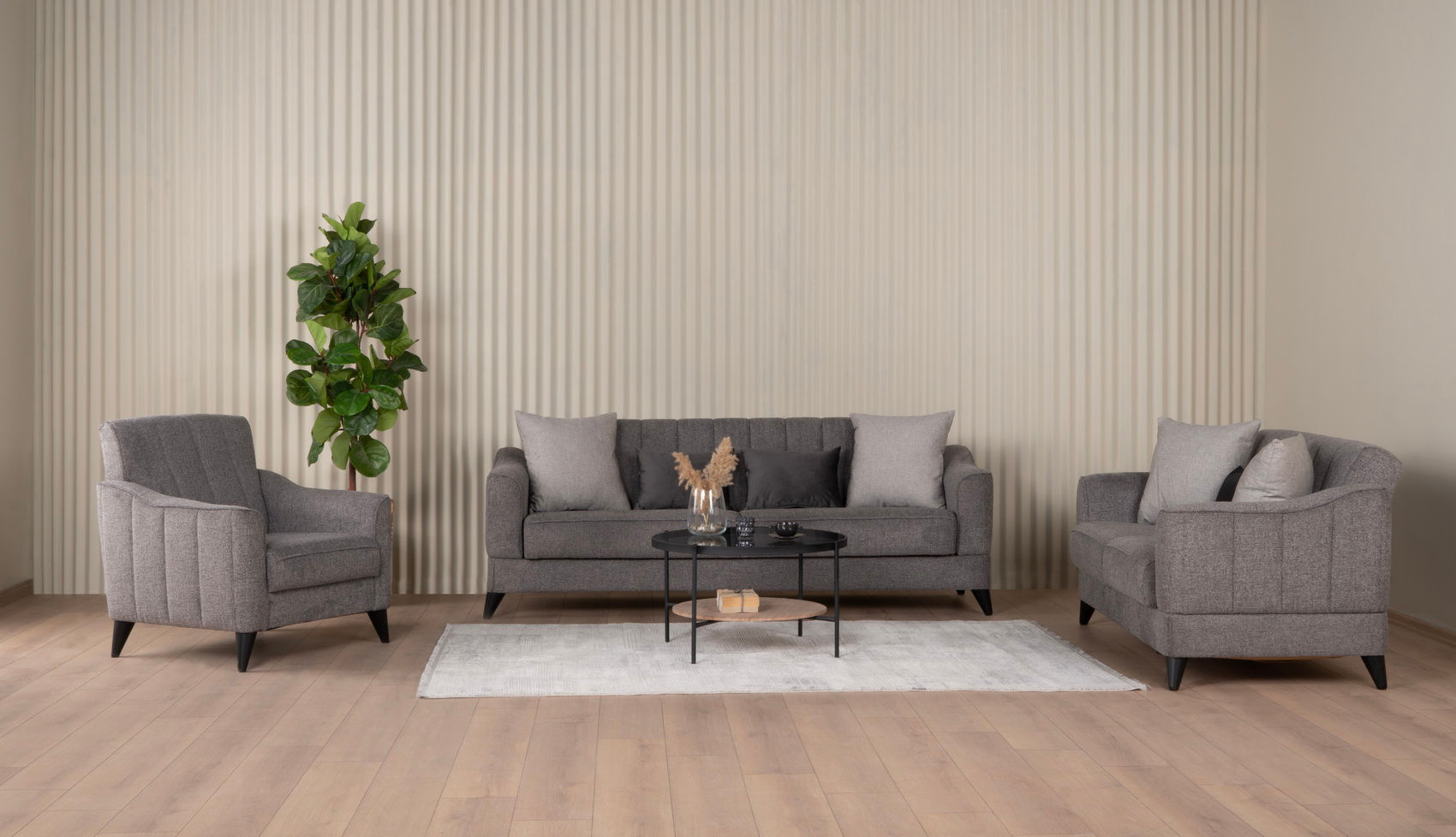 Prestige (Beatto Gray) Sofa Bed Demka Furnishings