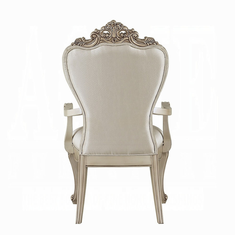 Thumbnail: Gorsedd  Antique White Finish Dining Table  67440 by Acme