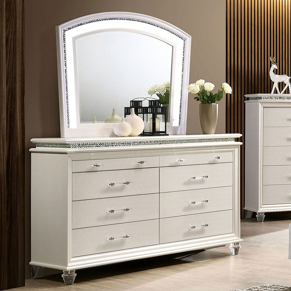 Thumbnail: MADDIE CM7899D Transitional White Dresser Furniture of America