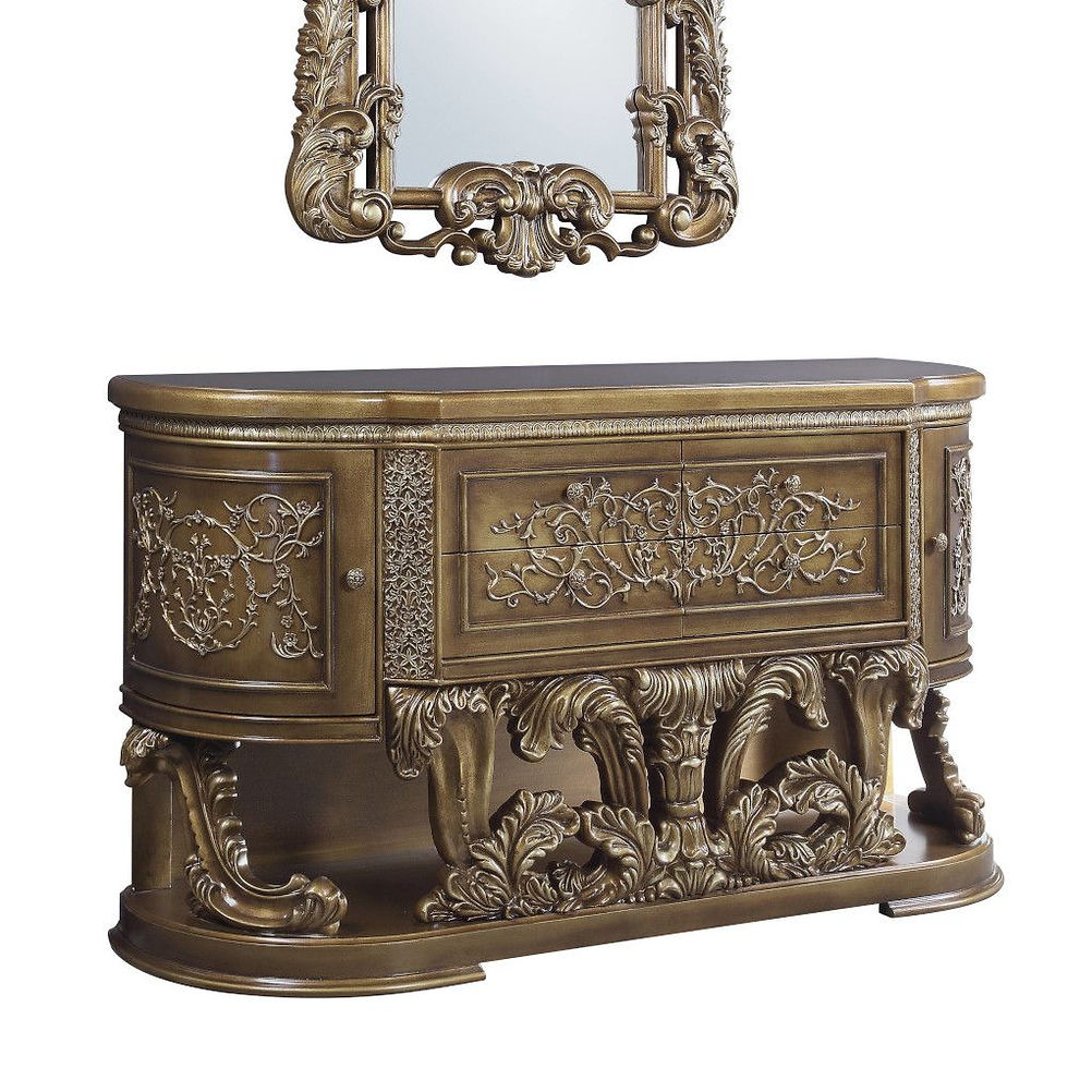 Thumbnail: Constantine Dresser BD00474 Acme Brown & Gold Finish