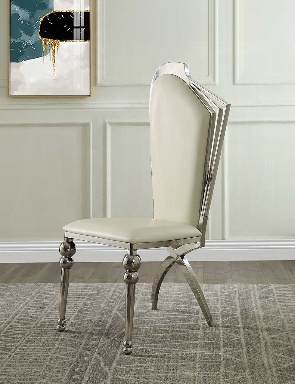 Thumbnail: DN00717 Glam Mirrored Tempered Glass Round Dining Table