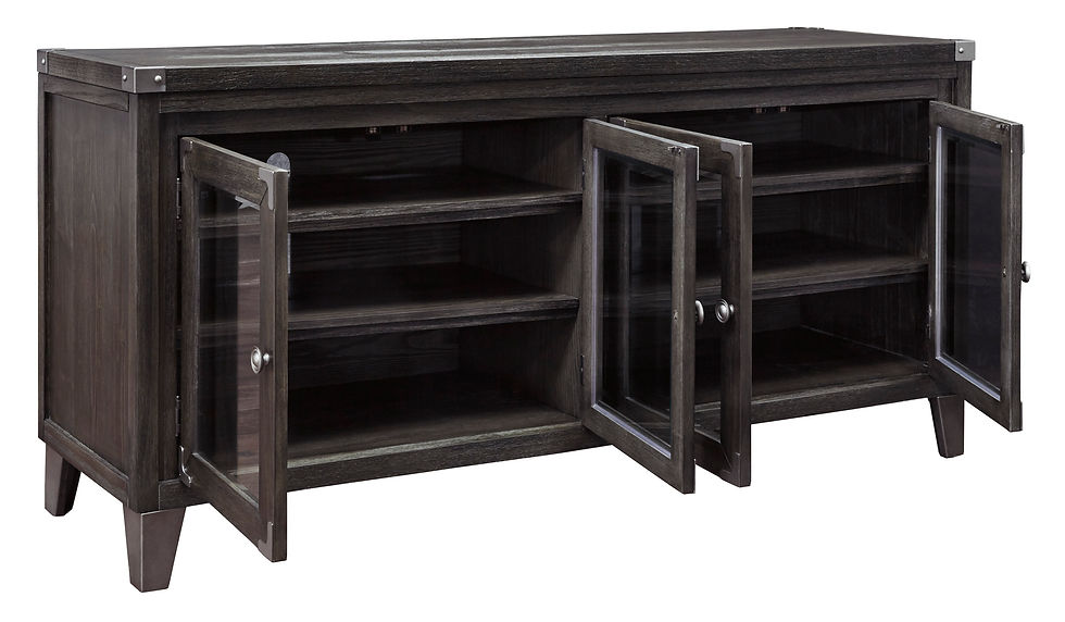 Thumbnail: 70" Extra Large TV Stand Gray Finish W901-60 Todoe