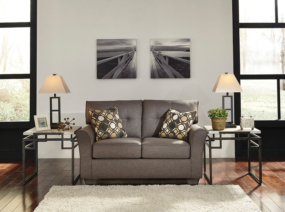 Thumbnail: Slate Fabric Contemporary Sofa Tibbee 9910138