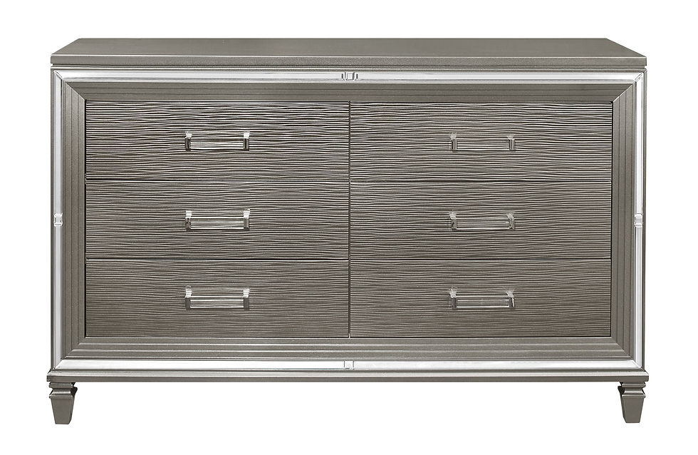 Thumbnail: Tamsin 1616-5 Glamour Silver Gray Metallic Dresser by Homelegance