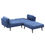 Thumbnail: Nafisa LV00823 Blue Fabric Sofa by Acme (Sofa Chaise)