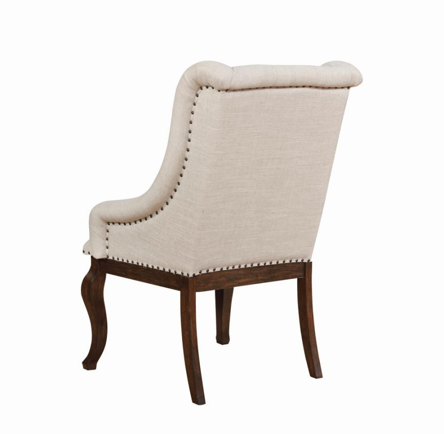 Thumbnail: Tufted Arm Chair Cream Brockway 110313 by Coaster