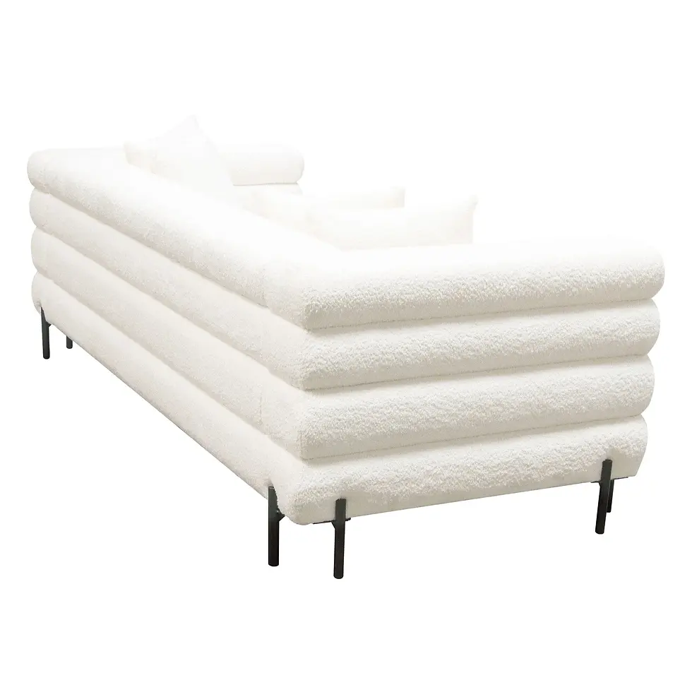 Thumbnail: Faux White Shearling Sofa Vox