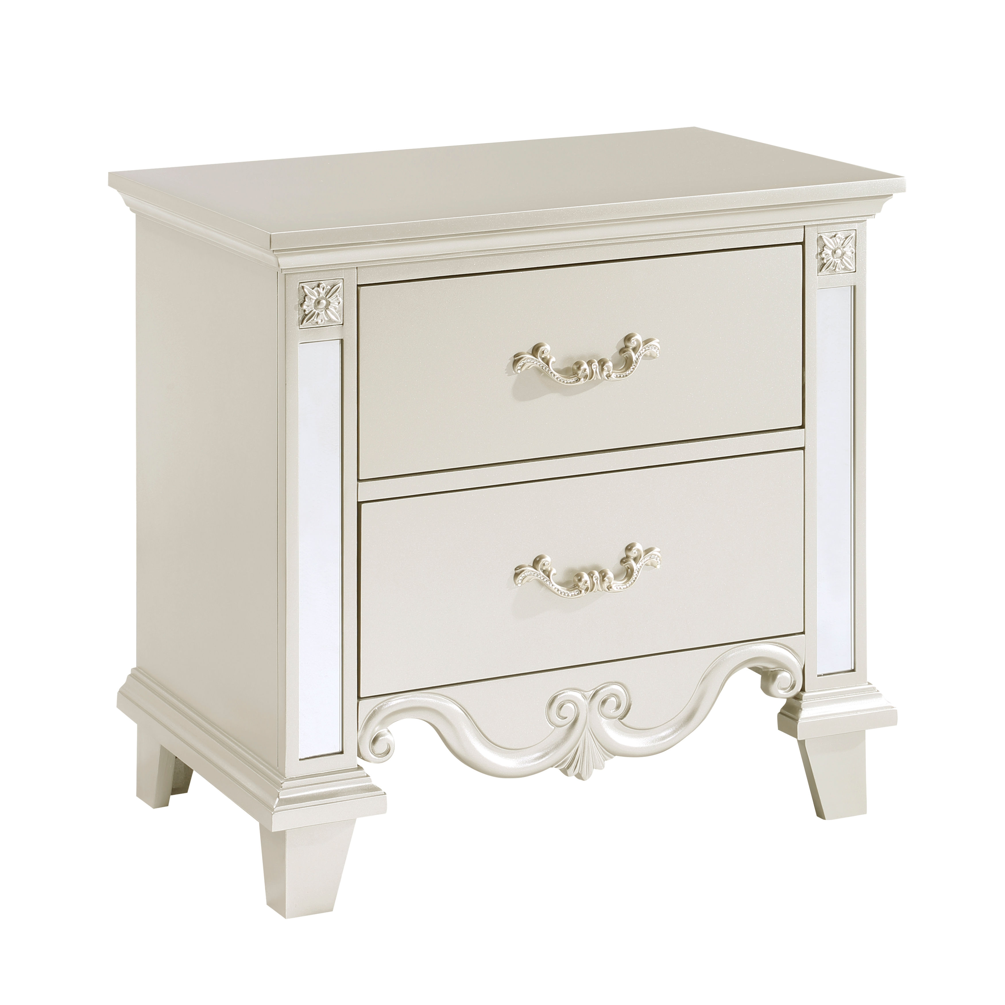 Ever 1429-4 Traditional Champagne finish Night Stand