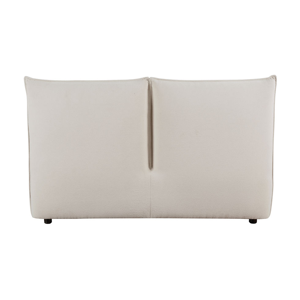 Thumbnail: Linna Modern Beige Chenille Fabric Bed Homelegance 1930