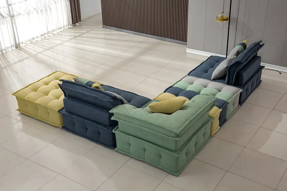 Thumbnail: MODULAR SECTIONAL WITH OTTOMAN SEC005BO Artisan