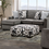 Thumbnail: BRENTWOOD Contemporary Gray Linen Sectional Furniture of America