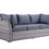 Thumbnail: Laurance  Patio Set Gray Fabric & Gray Finish  OT01092