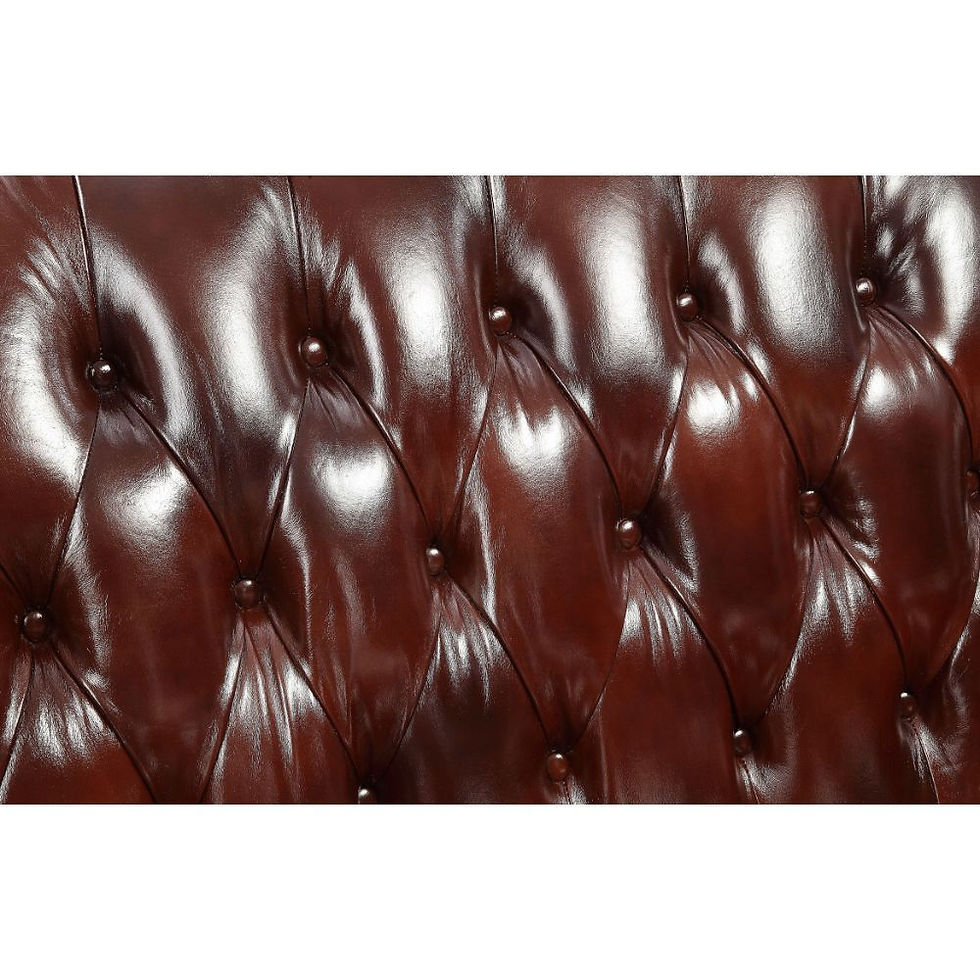 Thumbnail: Eustoma Loveseat 53066 Cherry Top Grain Leather Match & Walnut by Acme