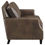 Thumbnail: Leaton 100% Leather/Split Loveseat Brown Sugar