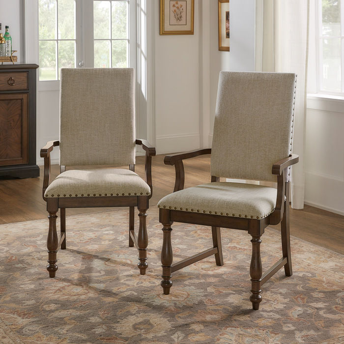 Thumbnail: Brown Dining Table w/Self-Storing Extension 5703-1 Stonington
